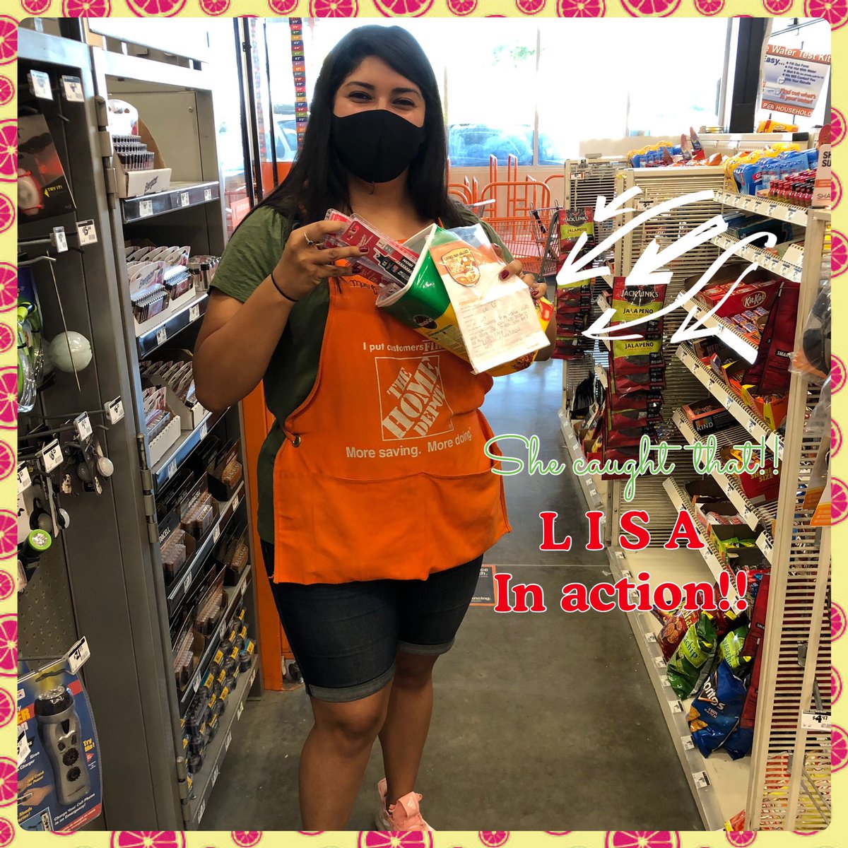 Another one bites the dust! Thanks to cashier Monique!! Using the help of LISA, great job!!! #oneteam #6947strong #frontend