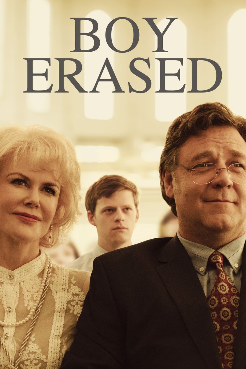  #LGBTVoices Celebrates PrideLGBT+ REPRESENTATION IN MEDIABoy Erased is a 2018 American biographical drama film based on Garrard Conley's 2016 memoir of the same name.  #Pride  