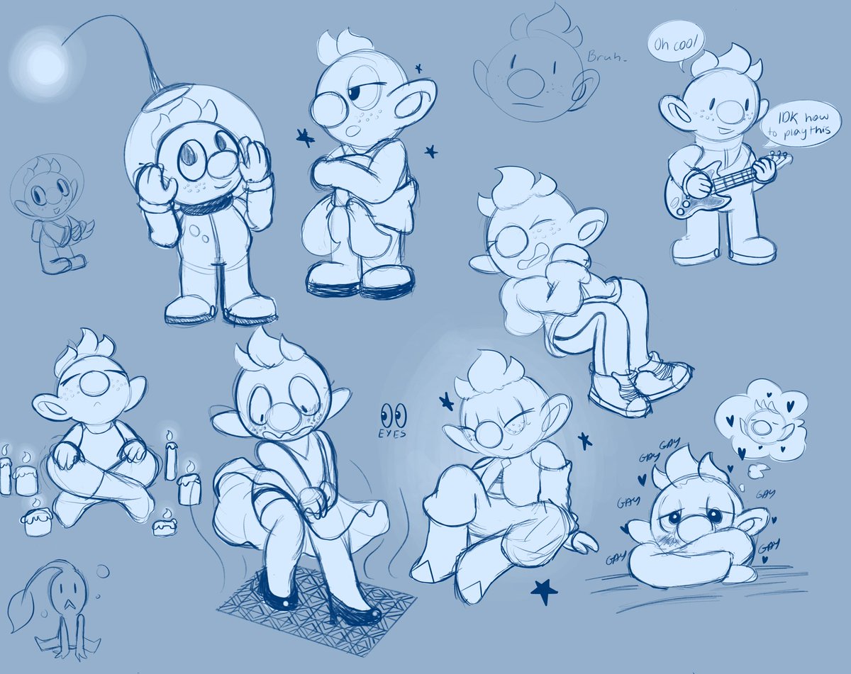 soupydraws's tweet photo. Haha alph pikmin sketches because ill never get over how cute he is. https://t.co/tCRuuezZaG