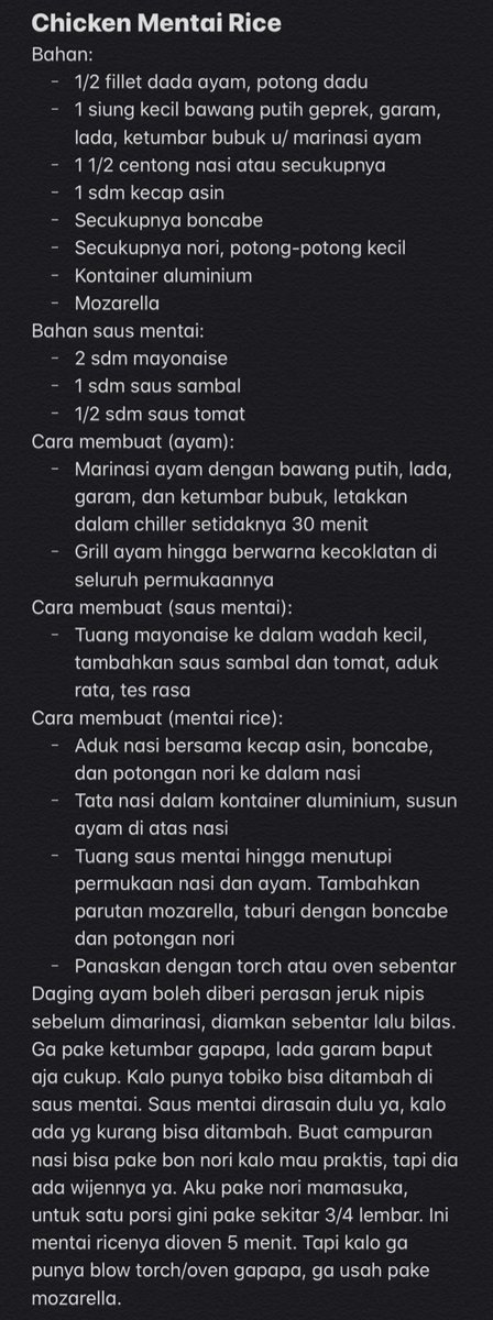 8. Chicken Mentai Rice + Telur Rebus; Risol Mayo; Kiwi GoldAyam sisa taichan masih ada tapi tinggal dikit, dibikin mentai aja deh. Telur rebus sisa bikin risol mayo.Bikin risol mayo tapi tepung panir abis, jadi pake bread crumbs putih yg kasar. Kiwi gold enak bgt, manis.