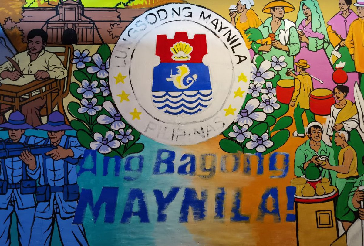 IskoMoreno's tweet photo. Updates on our new Lagusnilad Underpass. Murals sa mga pader para maaliwalas para sa mga dadaan.

Manila, God First! https://t.co/TeGvppELQg