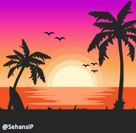 orbitalaurora_'s tweet photo. Paradise found!!😍🖤💗
Created by #powerpoint2016 ✨
It took me about 2 hours🕑
#art #ppt #pptart #digitalart #silhouette #vectorartwork #ArtistOnTwitter #Artist #sea #beach #sunset #Coconut #surf #love #tropical #Island #colours https://t.co/oGkMIead48