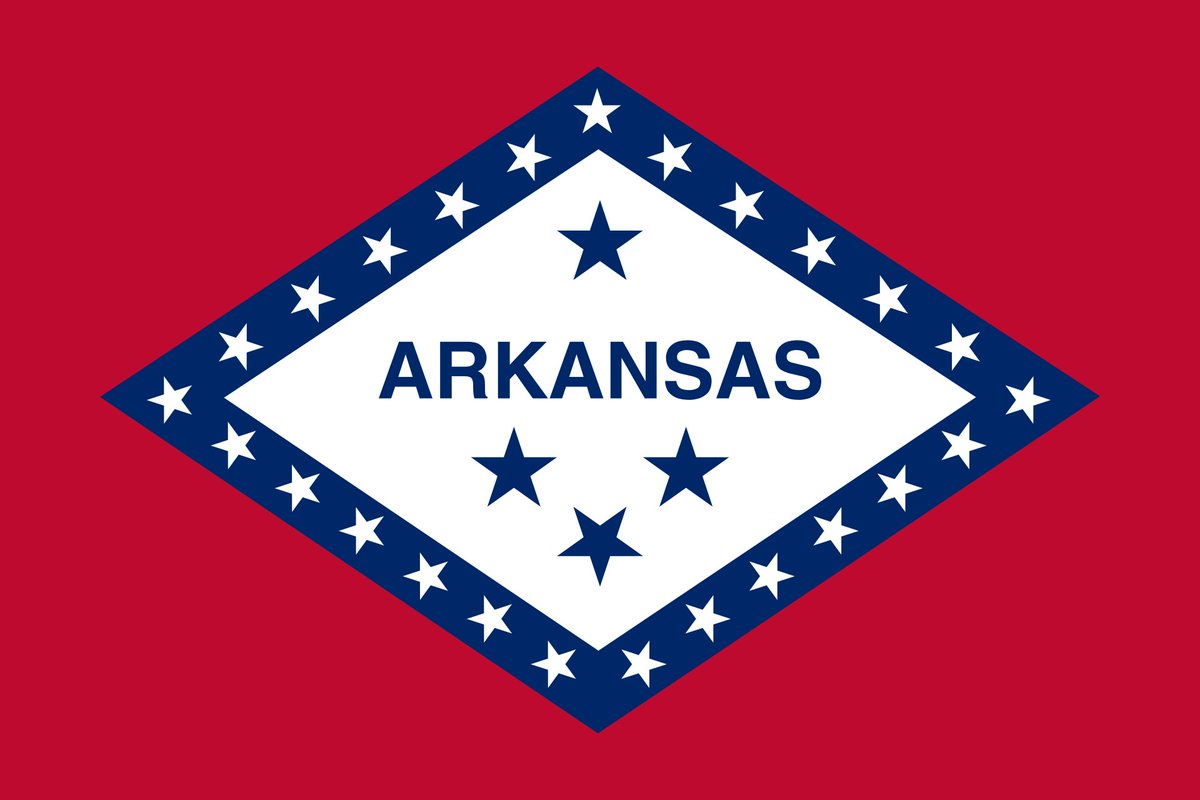 Some symbols are intuitive.Texas: Lone Star State.Arkansas: Originally one of the only places in the US to find diamonds. Diamond on flagOthers are cryptic.South Carolina: The Palmetto Tree and the thing that looks like a moon (it isn't)California: Bear? 9 of ?