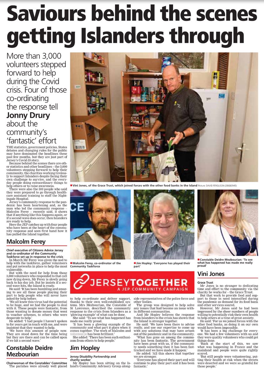 MalcolmFerey's tweet photo. As I return to @CABJersey fully from tomorrow. Final communique for today - 30 June, 2020.
Behind the scenes getting Islanders through...
#JerseyTogether #CommunityTaskforce
@GovJersey @JEPnews https://t.co/U3Nhuarn1H