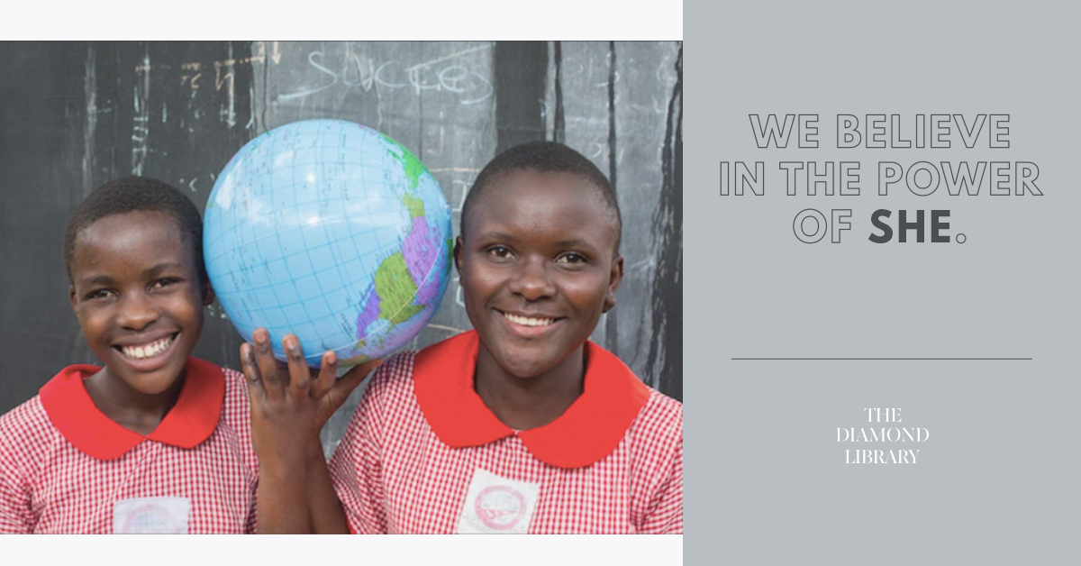 LibraryDiamond's tweet image. The Diamond Library is united in the fight against gender inequality. Every year, we donate a percentage of our proceedings to She&apos;s The First NGO that helps girl children  get the education they deserve! 
#NGO #EthicalDiamonds #TheDiamondLibrary #TDL  #SustainableDiamonds