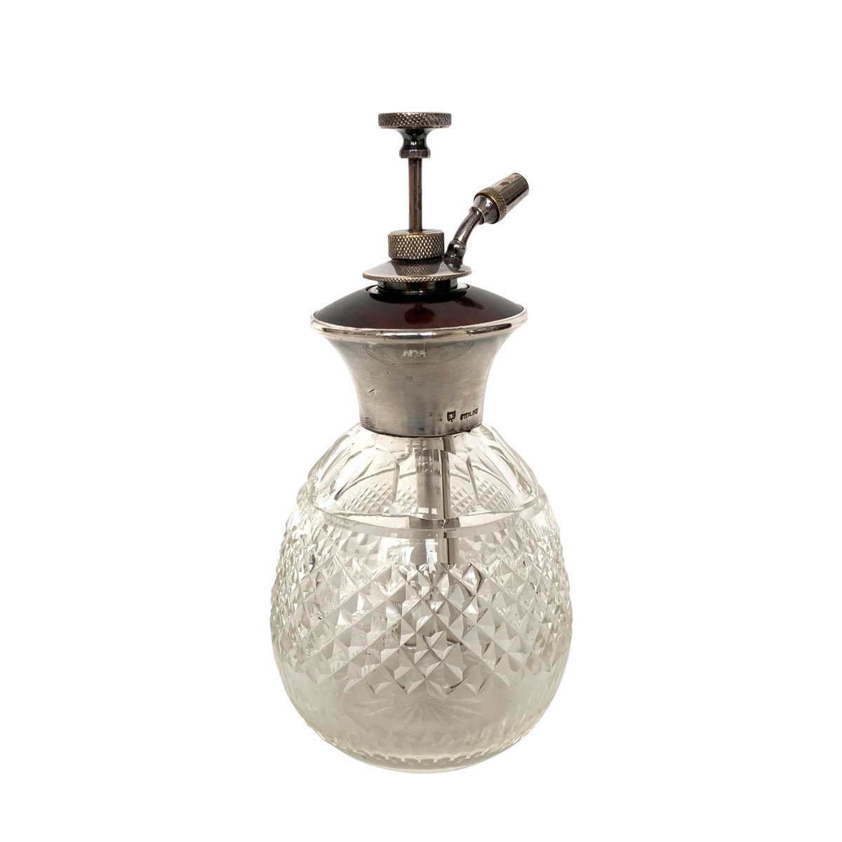 GalleryNumber1's tweet image. Just added to my website richardgardnerantiques.co.uk is this lovely #antique glass, silver &amp;amp; tortoiseshell #perfume #atomiser #spray What a great #gift