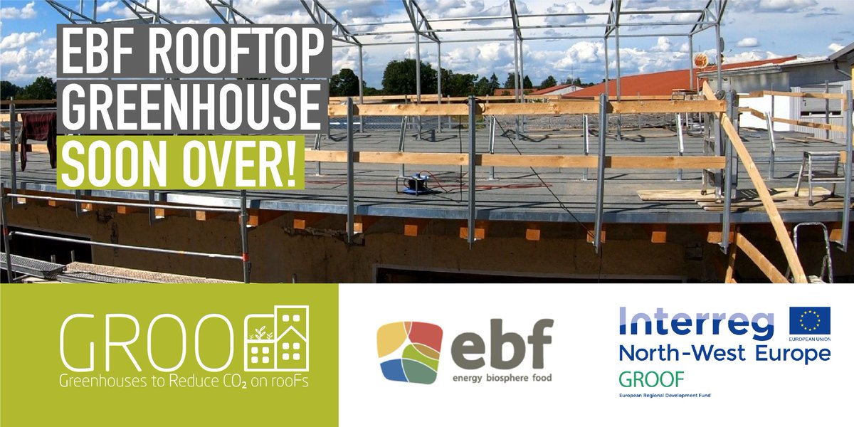 GROOF_project's tweet photo. The first GROOF construction pilot project in Bürstadt by @ebfgroup23, a recognised expert in #energy efficiency and food production in Germany, will be very soon over! 

👉 Read more here: https://t.co/vokhEA67EY

@INTERREG_NWE  #UrbanAgriculture #SustainableAgriculture https://t.co/ikVoWChkaY
