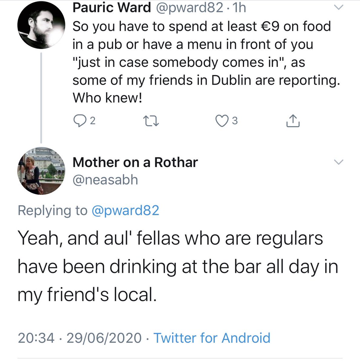 Seeing several reports like this on Twitter of pubs flouting the guidelines with customers co-operation. This isn’t a old school lock in situation lads, the longer you spend in an enclosed space the more likely it is you get infected & bring the virus home to your family