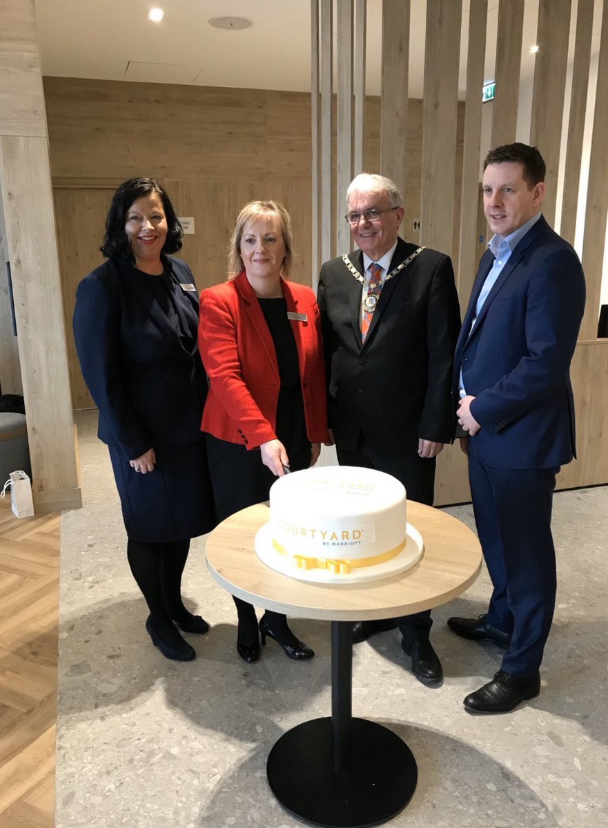 DuncanForYou's tweet photo. The brand new #Inverness Airport Hotel is set to open and welcome new guests from Saturday 4th July. The Courtyard by Marriott opened with a ribbon cutting on 10th March, it had 2 weeks of trading before it was closed for 3 months due to the Coronavirus Lockdown @CourtyardHotels https://t.co/BSReIU5WlJ
