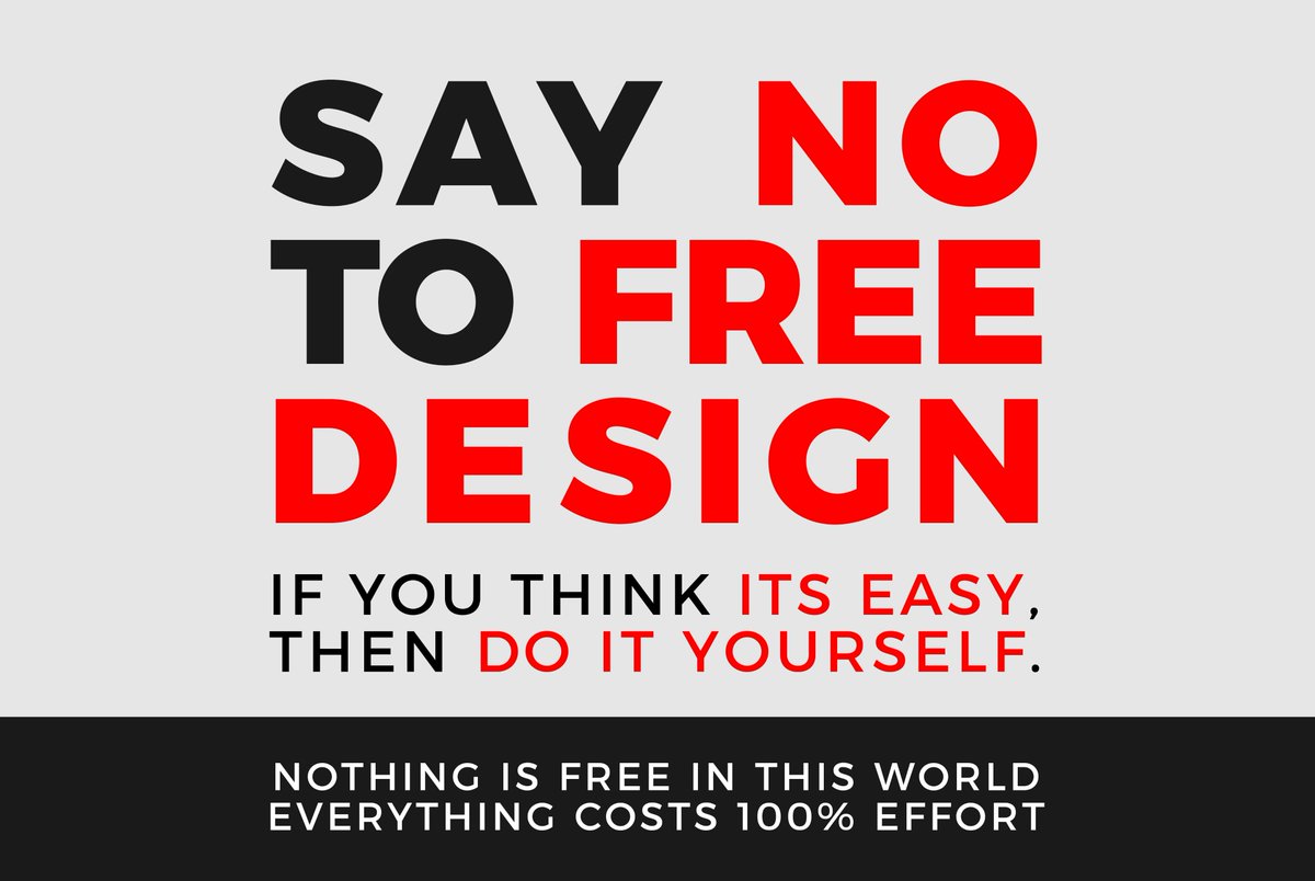 Hatimali9293's tweet photo. #SayNoToFreeDesign
Credits To Whoever Made it. https://t.co/to9Tm4fEHw