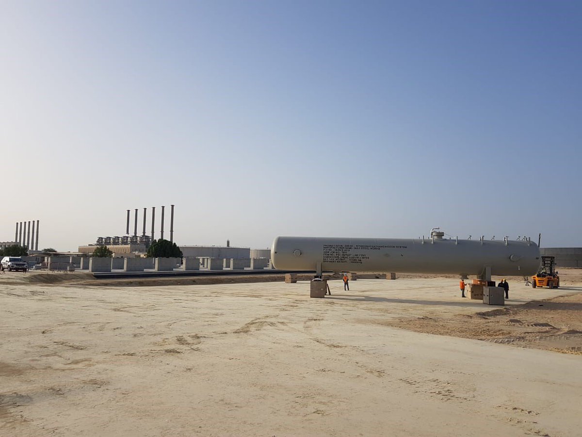 Gswksa's tweet photo. #GSW yet again proves its market leadership in equipment manufacturing by designing, testing and supply of special pressure vessels to LIMAK/SWCC for Jubail-Riyadh water transmission system project. #GSW continuously proves its capability to accept enormous tasks as a challenge. https://t.co/q4IatbLCH6