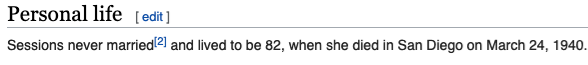 Like with others in this thread, a cursory look at her on the internet does not talk about her LGBTQ identity at all! Her Personal Life section on Wikipedia is one line, and as such, it is hard to know exactly how she identified (but we'll get to that later!)