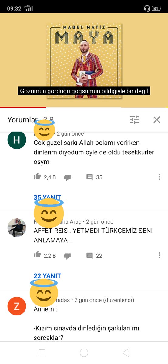 Dinlerken bi baktım..😄Güzel soruydu #mabelmatiz #kolaydı