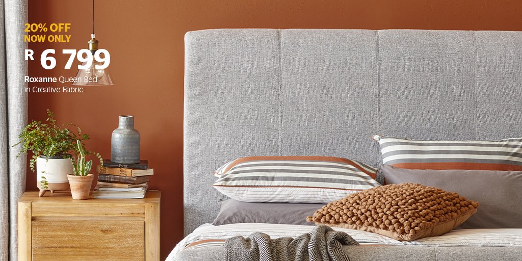 SALE NOW ON | Enjoy 20% OFF our locally made beds &amp; headboards.
With its sophisticated yet simple design, the Roxanne Bed offers you a multitude of options as it’s available in 100% genuine leather or fabric upholstery.
Shop now in-stores &amp; online: bit.ly/3im4qij