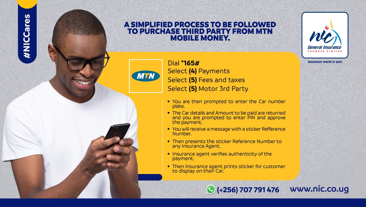 nicholdings's tweet photo. Did you know that you can now purchase Third Party on your mobile phone??
Well, follow the steps below and do it at your own convenience with effect from 1st July 2020.
#NICcares #insuranceworldisours
#onlineInsurance #staysafe https://t.co/82B2waiBwp