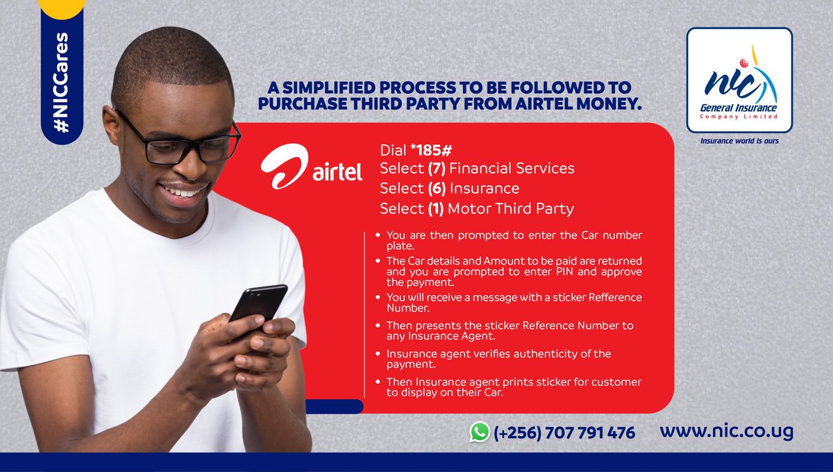 nicholdings's tweet photo. Did you know that you can now purchase Third Party on your mobile phone??
Well, follow the steps below and do it at your own convenience with effect from 1st July 2020.
#NICcares #insuranceworldisours
#onlineInsurance #staysafe https://t.co/82B2waiBwp