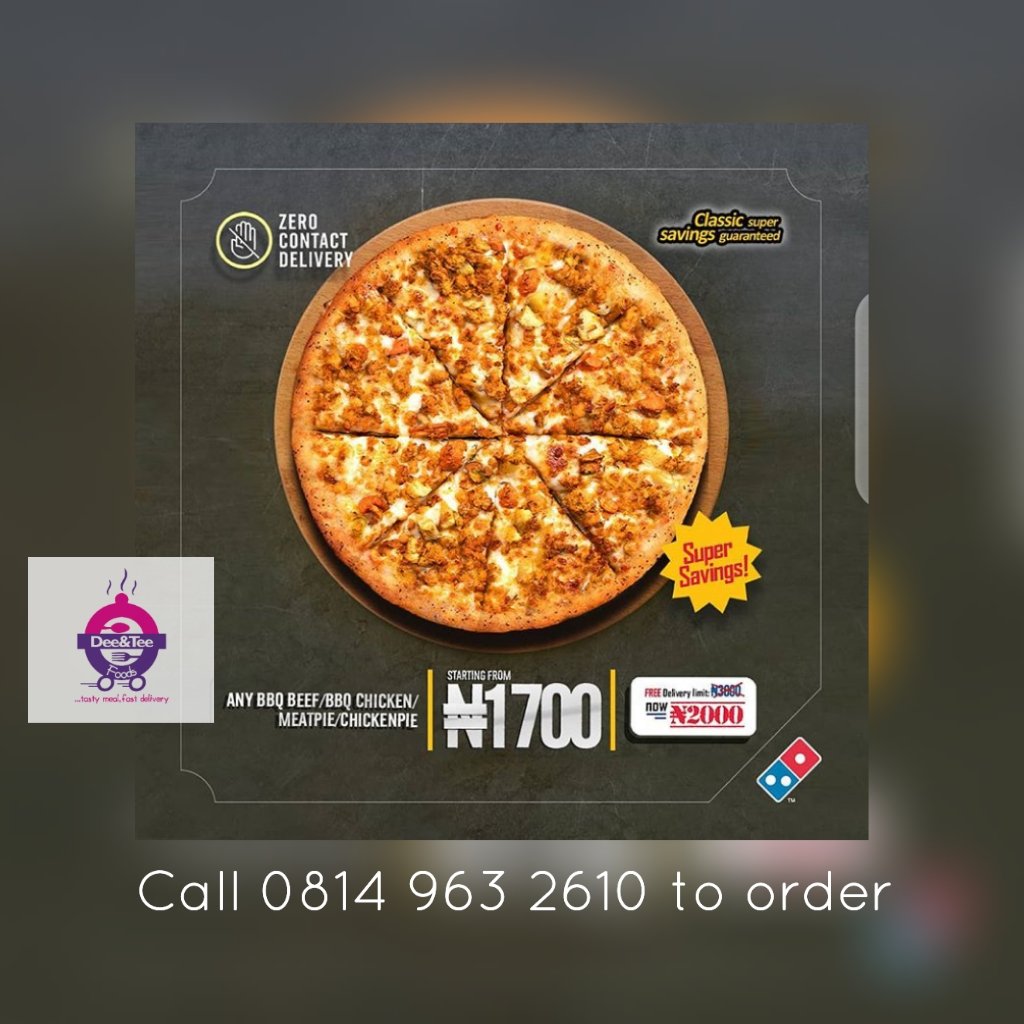 deeandteefoods's tweet photo. Tuesday promo. Get any medium BBQ chicken, BBQ beef, meat pie or chicken pie for just #1,700 instead of #3,600. Average delivery time: 30minutes. https://t.co/6H5WvzjE0D