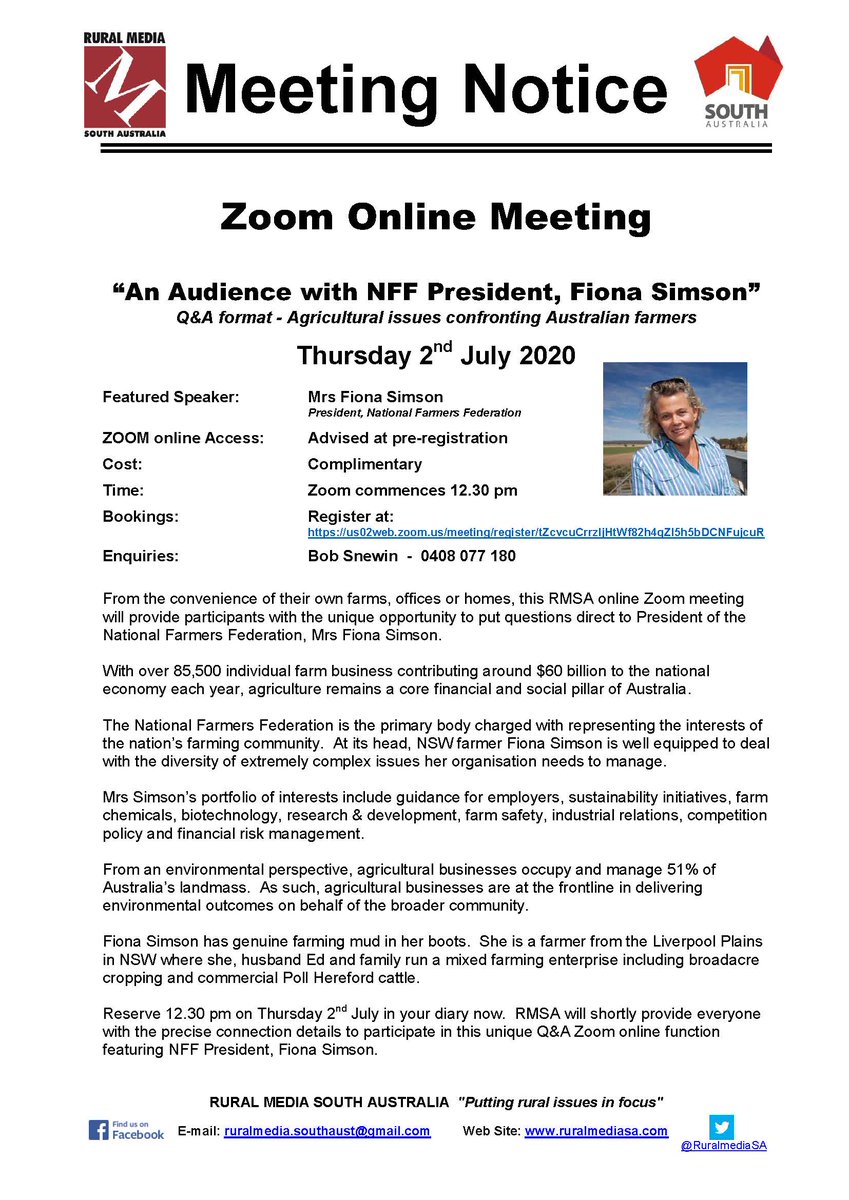 RuralMedComSANT's tweet photo. Zoom Meeting happening this Thursday.... register now
Complimentary Registration available at:
https://t.co/GjiEZTGUSI https://t.co/56nIjzGk8N
