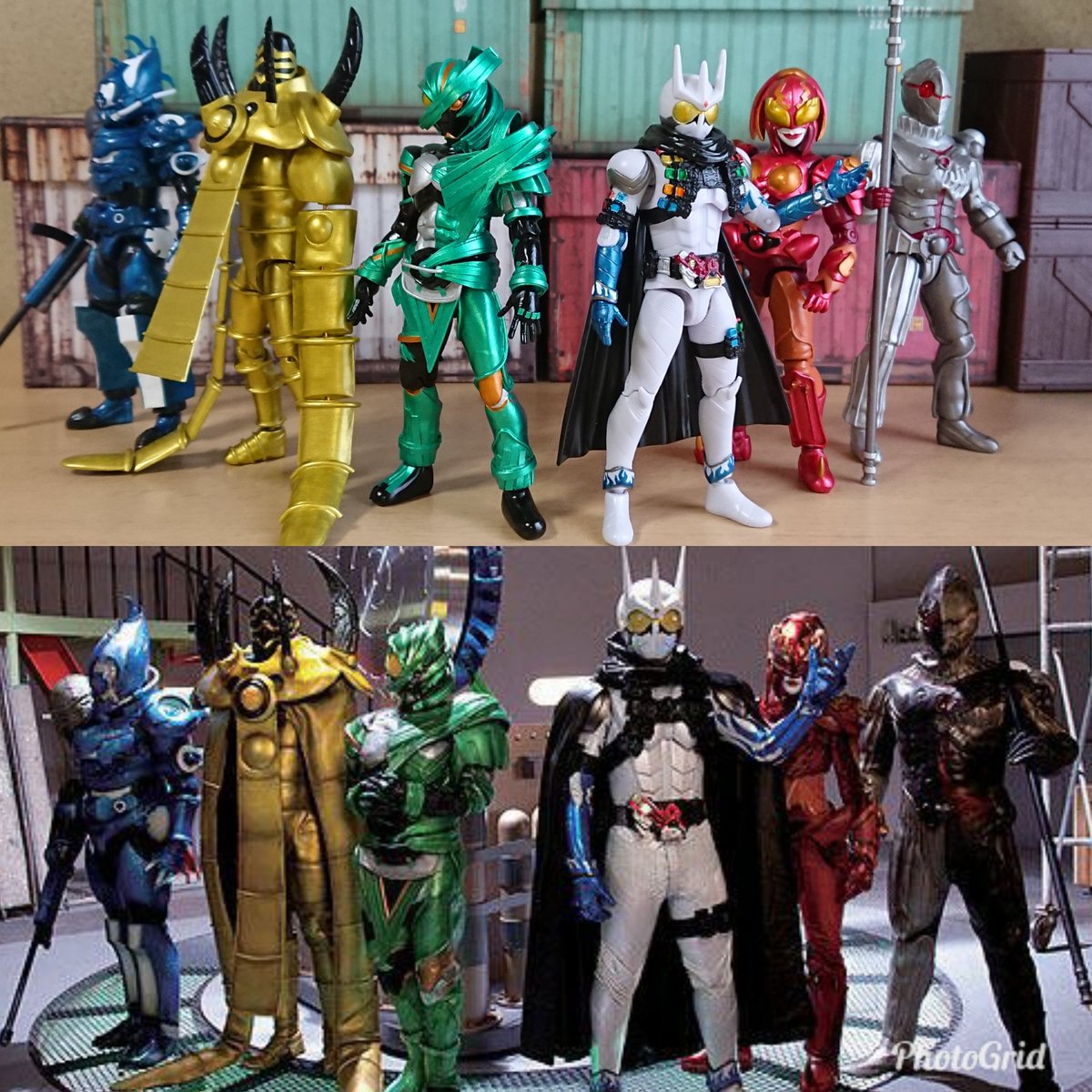 つ、ついにNEVERドーパント勢揃いしました🎉✨😆✨🎊 全員並べると壮観