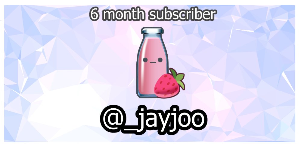 much_manga's tweet photo. 🔸Thank you 6 month subscriber on Twitch🔸
Just a shout out to recognize the people who support/continue to support me on Twitch!

✨@_jayjoo has been a part of my channel since the beginning and I am grateful for your lover and support my friend✨may your milk be fresh and cold~ https://t.co/6a6Z7mhUVw