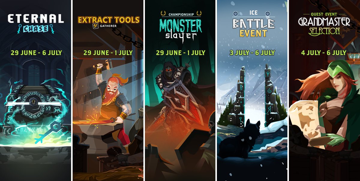 QuestlandGame's tweet photo. ⚔️ A slight correction to yesterday's schedule posting - it's Ice, Ice, Baby this week for the Battle Event! https://t.co/v5b5MpoOzv
