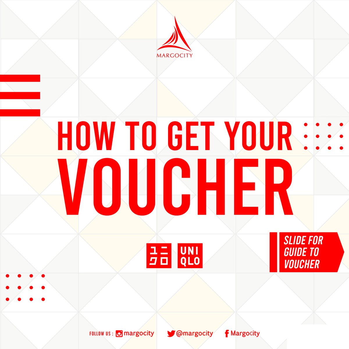 MARGOCITY on Twitter: "Get your cashback voucher of UNIQLO MARGOCITY  special for MARGOCITIZEN member and here are the steps to redeem your  cashback voucher. Please don't forget to prioritize your safety and