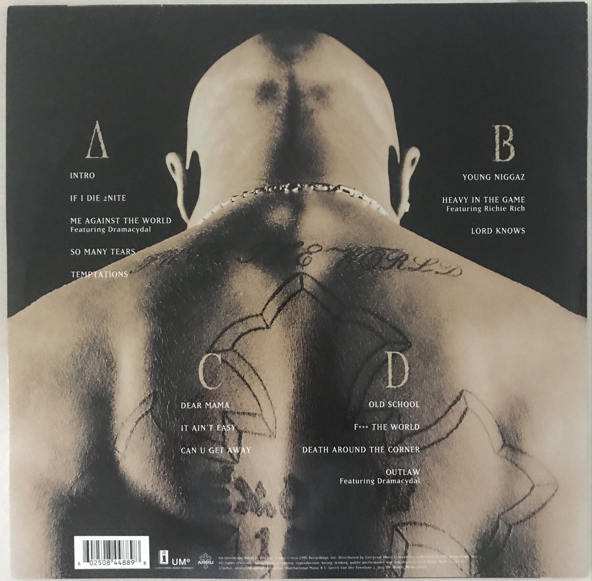 2Pac - Me Against The WorldIncludes:Me Against The World (2xLP)PictureRating: 9/10