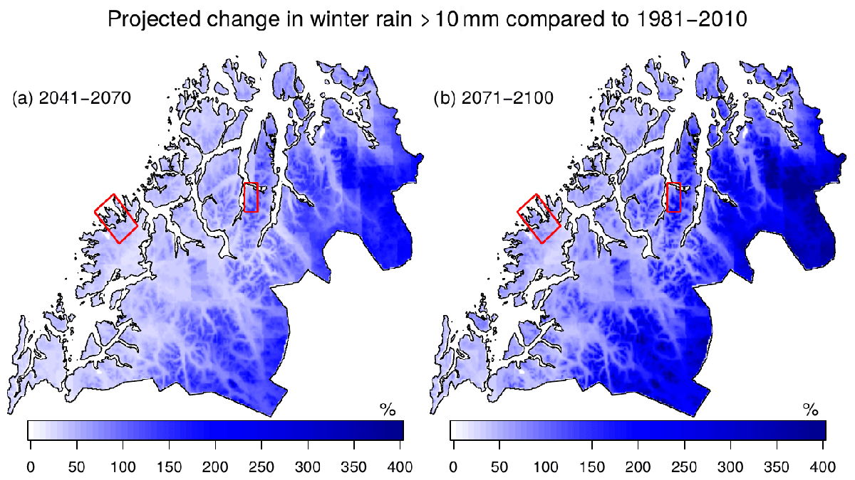 Ketil_Isaksen's tweet photo. Our new paper by @AnitaDyrrdal et al on changes in winter weather in Northern Norway: 
- Heavy snowfall has become more intense and frequent
- This trend is expected to turn in the future
- Events of heavy rain are likely to occur much more often
https://t.co/94GXcNxWqG https://t.co/bzHriy0ayf