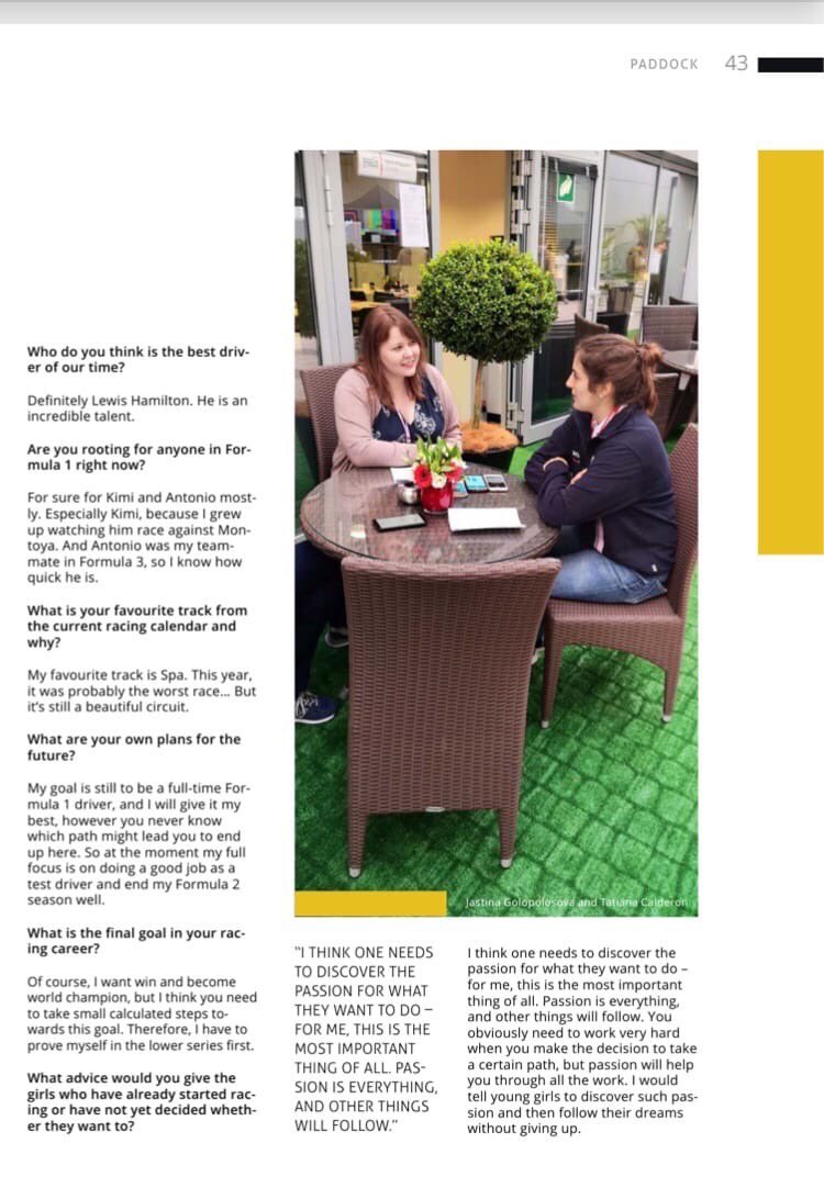 jessfone's tweet photo. One of my articles for 2019 #Formula1 #formulaone #austriangp #russiangp #thepaddockmagazine #paddockmagazine #tatianacalderon #alfaromeo https://t.co/6PHpXDPBPq