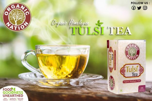 organicnation_'s tweet photo. Here are the Health Benefits of Tulsi Tea:
Reduces Stress , Strengthens your Immune System. Abundant in Antioxidants , Boosts Stamina , Improves Metabolism and Digestion , Anti Aging etc.
#organicnation #tulsitea #tea #benefitsoftulsitea #natural #nature #green #madeinindia https://t.co/BwLUO8gxH2
