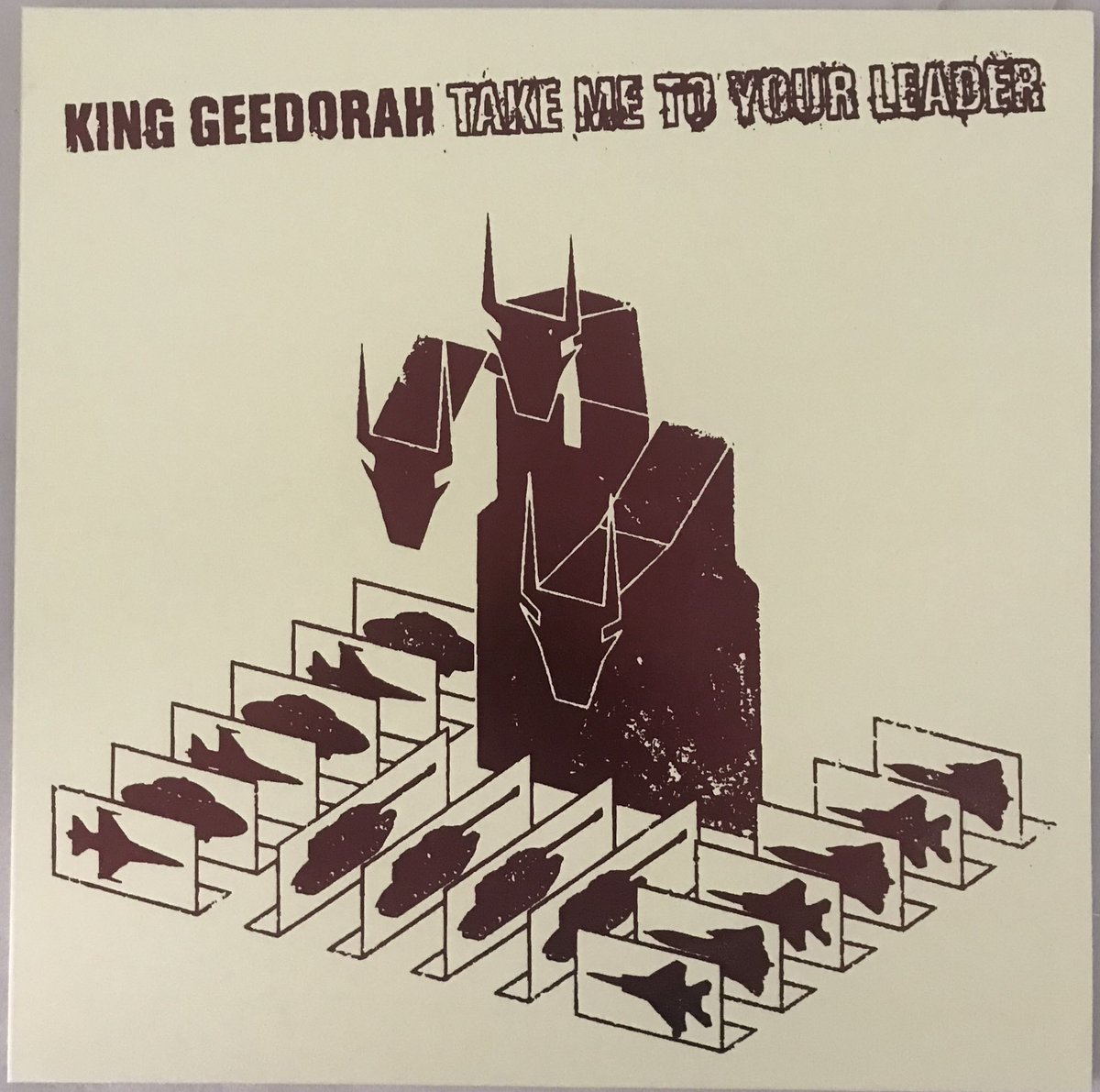 King Geedorah - Take Me To Your LeaderIncludes:Take Me To Your Leader (2xLP) - Red VinylDetachable PartsRating: 9/10