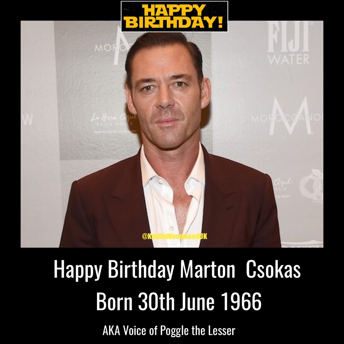 Happy Birthday Marton Csokas aka Poggle the Lesser.
Born 30th June 1966.
#StarWarsBirthday #MartonCsokas #PoggletheLesser #StarWars #AOTC #ROTS
starwars.wikia.com/wiki/Marton_Cs…
