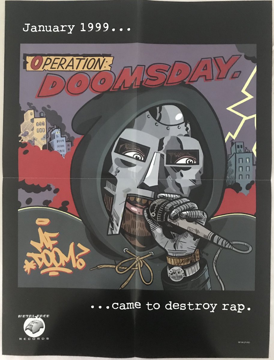 MF DOOM - Operation: DoomsdayIncludes:Operation: Doomsday (2xLP)PosterRating: 9/10