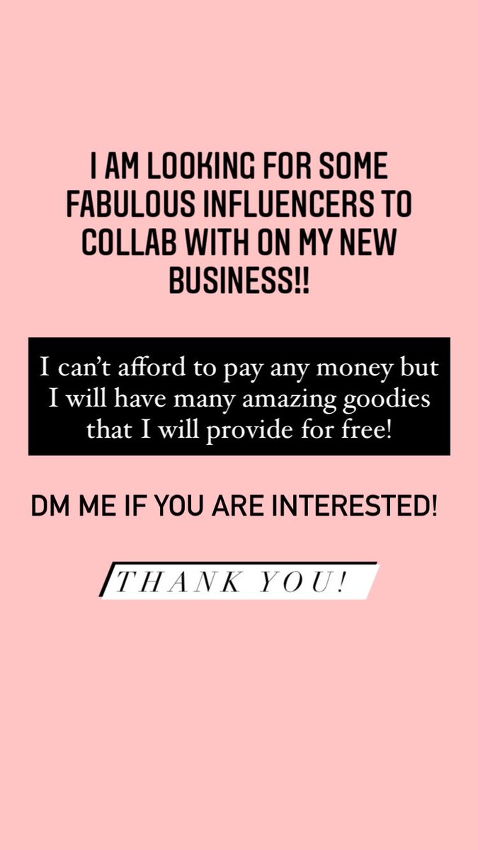 RoxanneNewson's tweet image. Bloggers/YouTubers/Influencers I’m launching my own business 👏🏽 and I’m looking for a few amazing people to collab with. I don’t have budget to pay fees but I will provide free products 💗 If you are interested please put your IG below
#startups #bloggerswanted #bloggersrequired