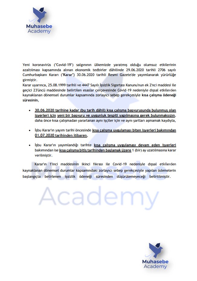 Kısa Çalışma Ödeneğinin Süresi Uzatıldı!

#KısaÇalışmaÖdeneği