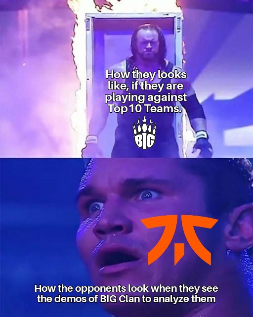 k1ng_h4nkY's tweet photo. Morgen geht's weiter, um 18 Uhr spielt der @BIGCLANgg gegen @FNATIC. Fnatic hat jetzt lange Zeit um Demos von BIG zu analysieren und dabei Angst zu bekommen. Mal sehen obs wirkt. #bigmemes #bigclan #gemeinsam #cssummit https://t.co/jCn4GWY5dD