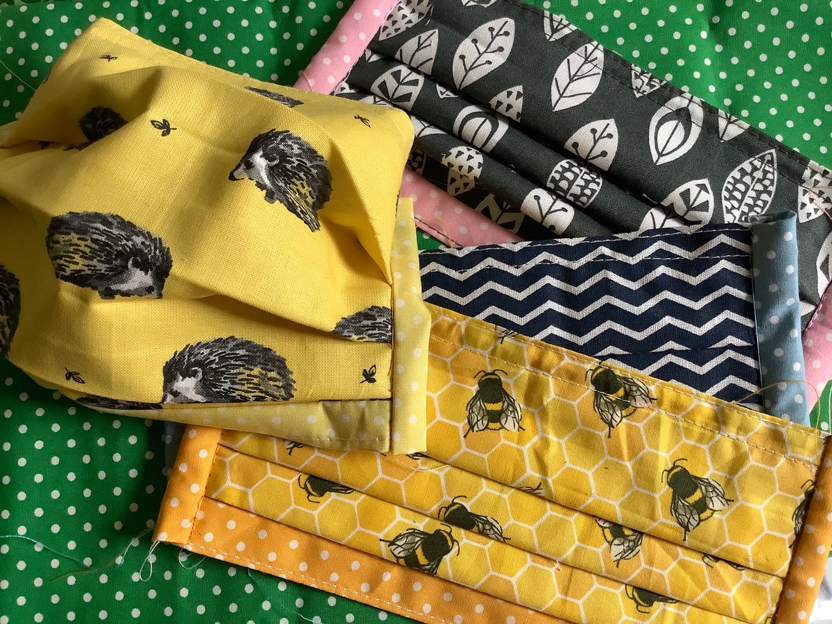 Heaton Moor Market on Sunday! Washable cotton face masks, 3 layers and nose strip for £6. You can message me your order too and collect it from the market #facemask #heatonmoor #facecoverings @heatomoormarket #washable #cat #rabbit #sloth #hedgehog #fox #nonwoven #bee #stockport