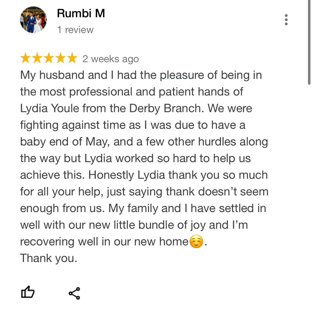 FrankInnes's tweet photo. 𝑨𝒏𝒐𝒕𝒉𝒆𝒓 𝒉𝒂𝒑𝒑𝒚 𝒄𝒖𝒔𝒕𝒐𝒎𝒆𝒓...

A huge well done to Lydia and the rest of the team at our Derby Frank Innes branch! Lovely reviews like this keep us going through this difficult time.

To to start your own property journey with us, head here https://t.co/zCFi1obKQX https://t.co/fBwAbGolmG