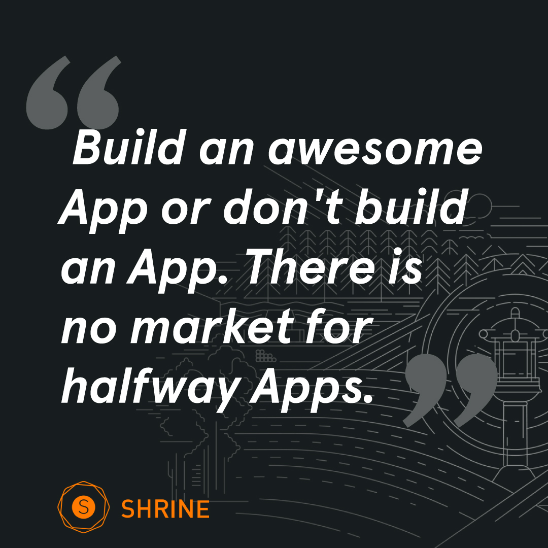 doug_drouillard's tweet photo. In my experience there is no market for poorly performing Mobile Apps. Users who download an App often have done through multiple steps just to get the App open. They are expecting a crisp, easy to use experience as a reward for their efforts.
#iOS #android #shrinedevelopment https://t.co/UCbTVMbqL6