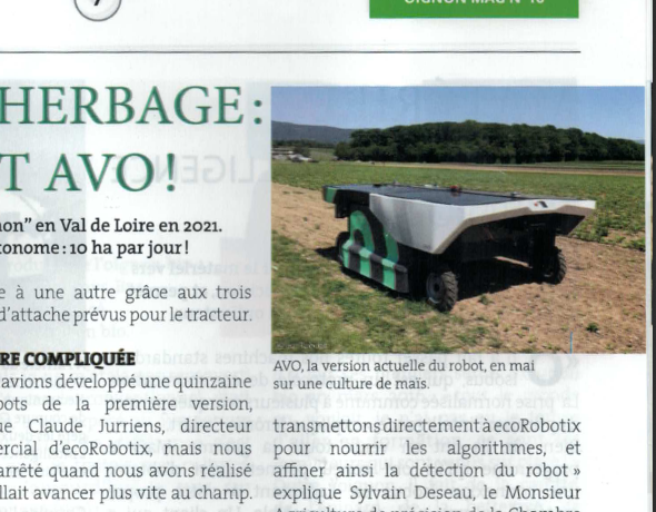 ecorobotix's tweet photo. Interview de notre CBO Claude Juriens dans le magazine Oignon Mag #AVO_robot.
#agtech #smartfarming #robots
https://t.co/A0YxqURBRK https://t.co/H0ROZtCCRO