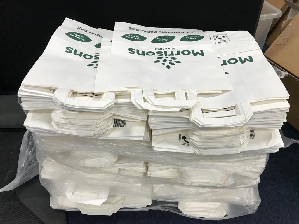 FoodbankEnfield's tweet image. Thank you so much @Morrisons #Enfield who donated all these bags to us today! #HelpYourNeighbour