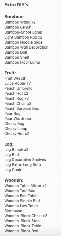 MLSowerby's tweet photo. Got loads of DIY's to trade, 1 DIY for 1 Item. I'll accept NMT's or anything on my Wish List on my page. DM me if you're interested.
#ACNH #acnhtrading #AnimalCrossingNewHorizons #ACNHdodocode #dodocode #acnhdiys https://t.co/Ln9bgFjPCQ