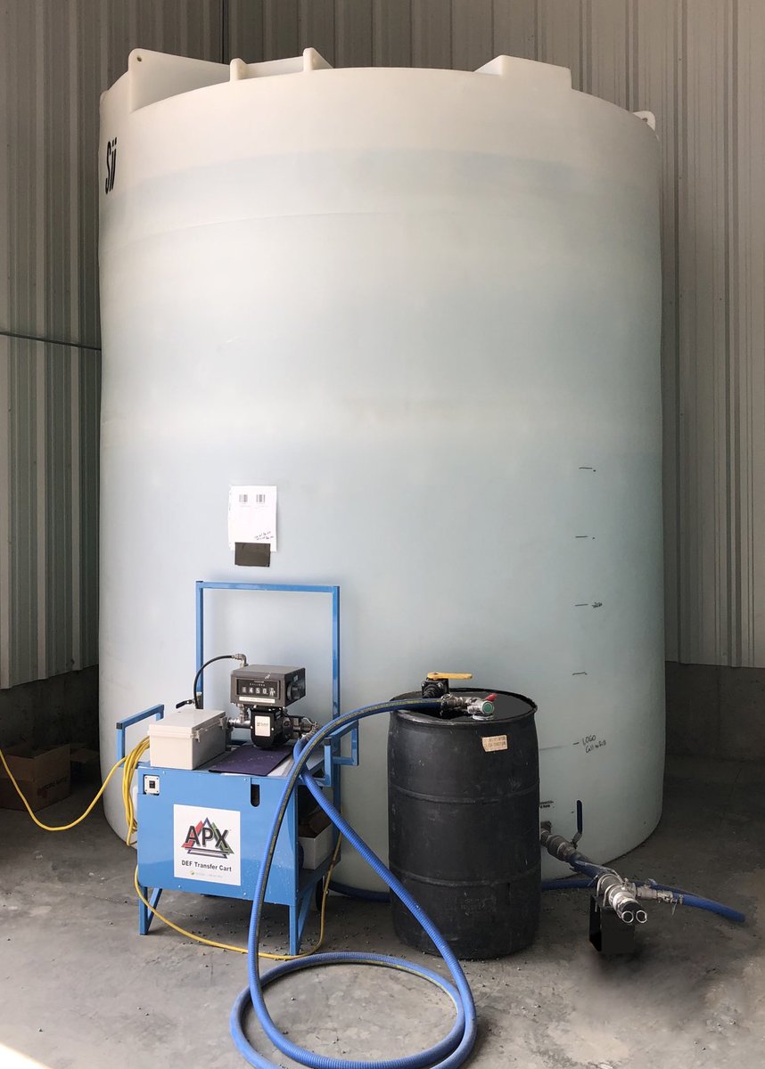 SenergyEquip's tweet image. Thinking about getting into Bulk DEF?  Here is a 6,900 gallon DEF tank &amp;amp; 25gpm DEF Transfer Cart we recently sold in South Dakota.  Give us a call for your bulk DEF equipment needs and questions - we have the answers and can get you the equipment you need!  833.220.7307