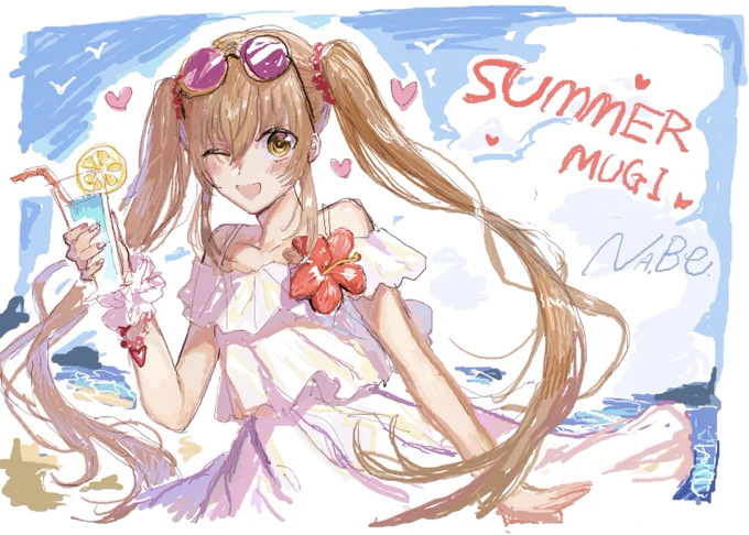 オタクと絵茶して描いたむぎ 