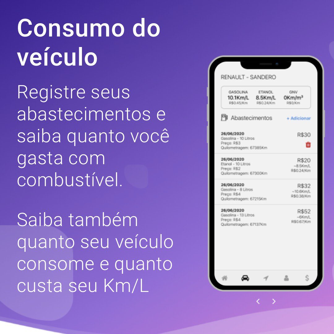 motoristapp's tweet photo. Com o MotoristaApp você vai conseguir saber exatamente qual o consumo do seu veículo e quanto $ custa de combustível seu Km
.
Basta cadastrar no MotoristaApp os dados do abastecimento que o aplicativo fará o cálculo https://t.co/eLUTXbDl0f