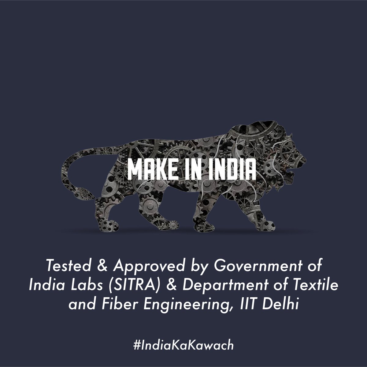 etexindia's tweet photo. Filtration layer is tested and approved by government of India labs (SITRA) for 98% Bacterial filtration efficiency. Fabric physical properties have been tested and verified from the experts from the Department of Textile and Fiber Engineering, IIT Delhi. https://t.co/DoUu6UXfdn