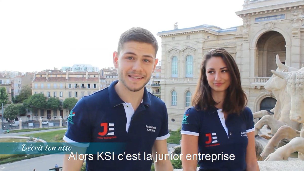 Centrale_Med's tweet photo. [#Admissibles2020] Léa et Antoine vous présentent KSI, la junior-entreprise de Centrale Marseille, une façon de se professionnaliser pendant ses études. 
—
@KSIecm fait partie des 30 meilleures junior-entreprises de France. #WeAreJE
➡ https://t.co/LKfPqVCKCQ https://t.co/1edApqx8lG