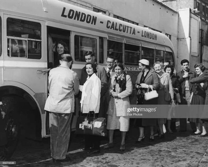 The Calcutta-London Bus Line, better known as "the Indiaman," an overland bus service that operated from the 1950s-1970s.The bus connected India, Pakistan, Afghanistan, Iran, Turkey, Bulgaria, Yugoslavia, Italy, Austria, Germany, France, and the UK. Thread: