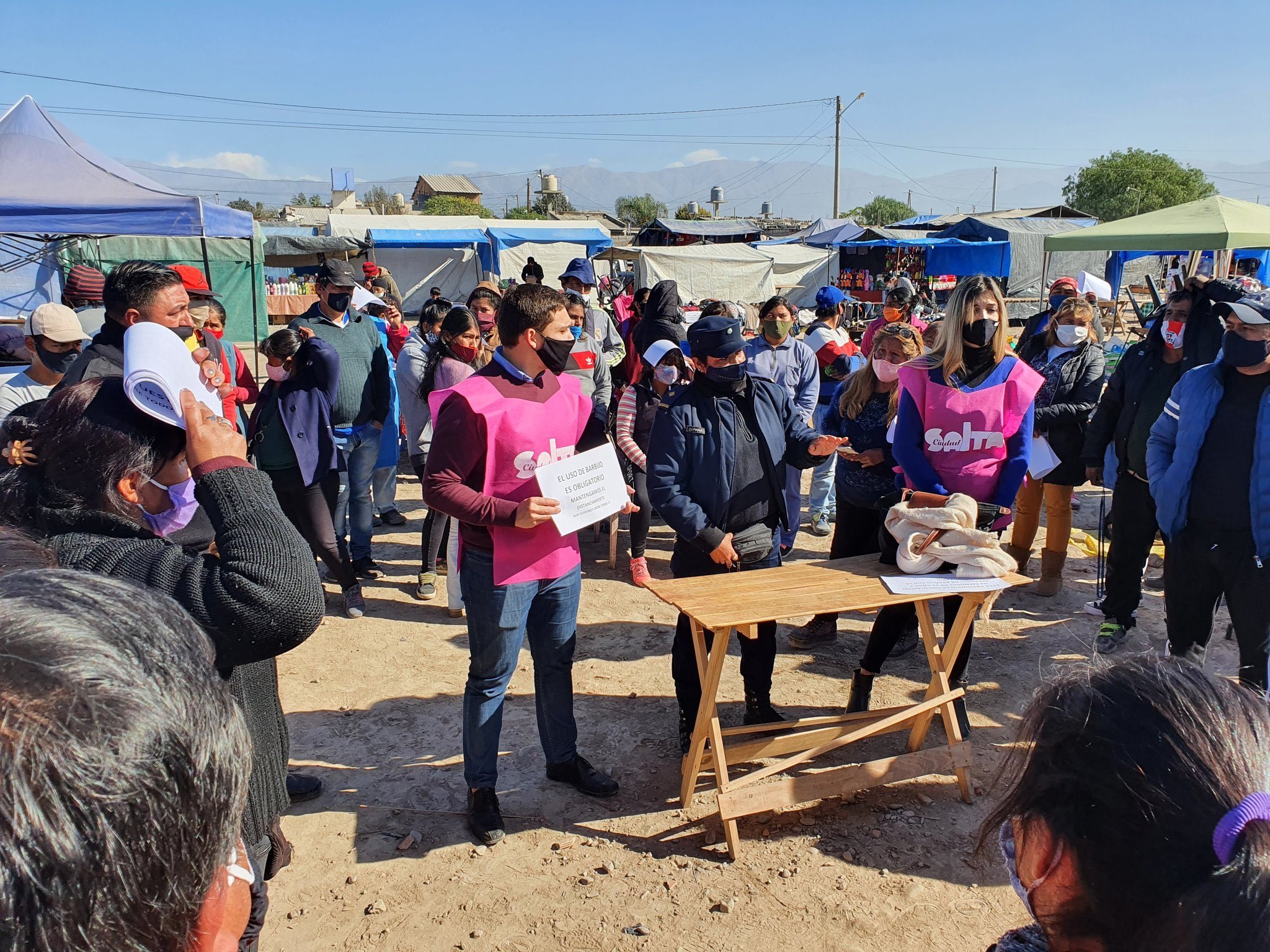 control municipalidad  ciudad centro protocolo feria barrial