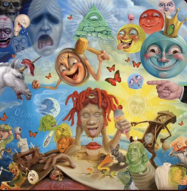 RandlDigital's tweet photo. @theneedledrop my favourite cover art- so much going on and just fully supports the energy from the album in different sections of the cover to coincidence with the different themes of the album https://t.co/JSTDur6Wci
